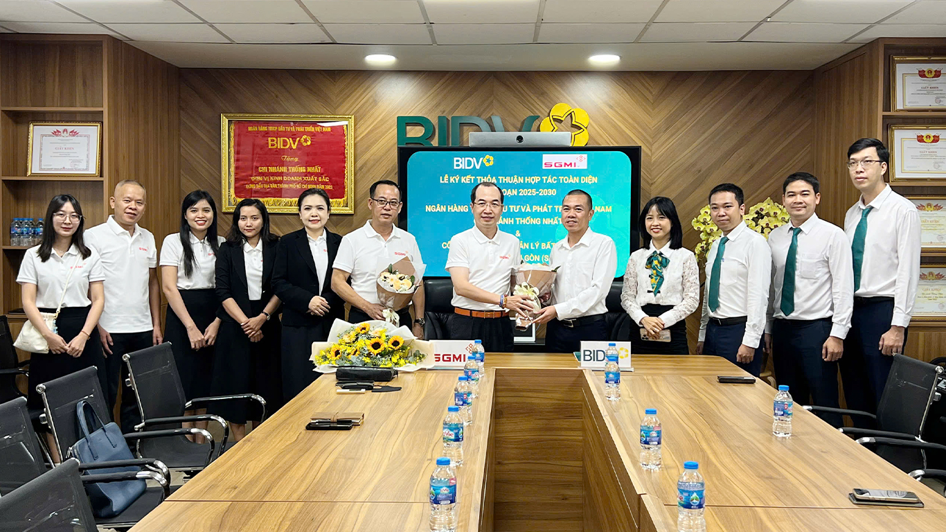 SGMI và BIDV Thống Nhất ký kết thỏa thuận hợp tác toàn diện giai đoạn 2025 –